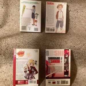 Manga 4 Book Bundle:Original Story by Bones, Yotsuba, Shakuhan No Shananon